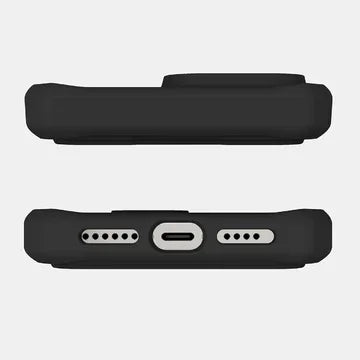 iPhone 16 Pro Max Itskins Hybrid Folio Magsafe Cover - Black Leather - Tashqila iPhone 16 Pro Max Itskins Hybrid Folio Magsafe Cover - Black Leather - Tashqila